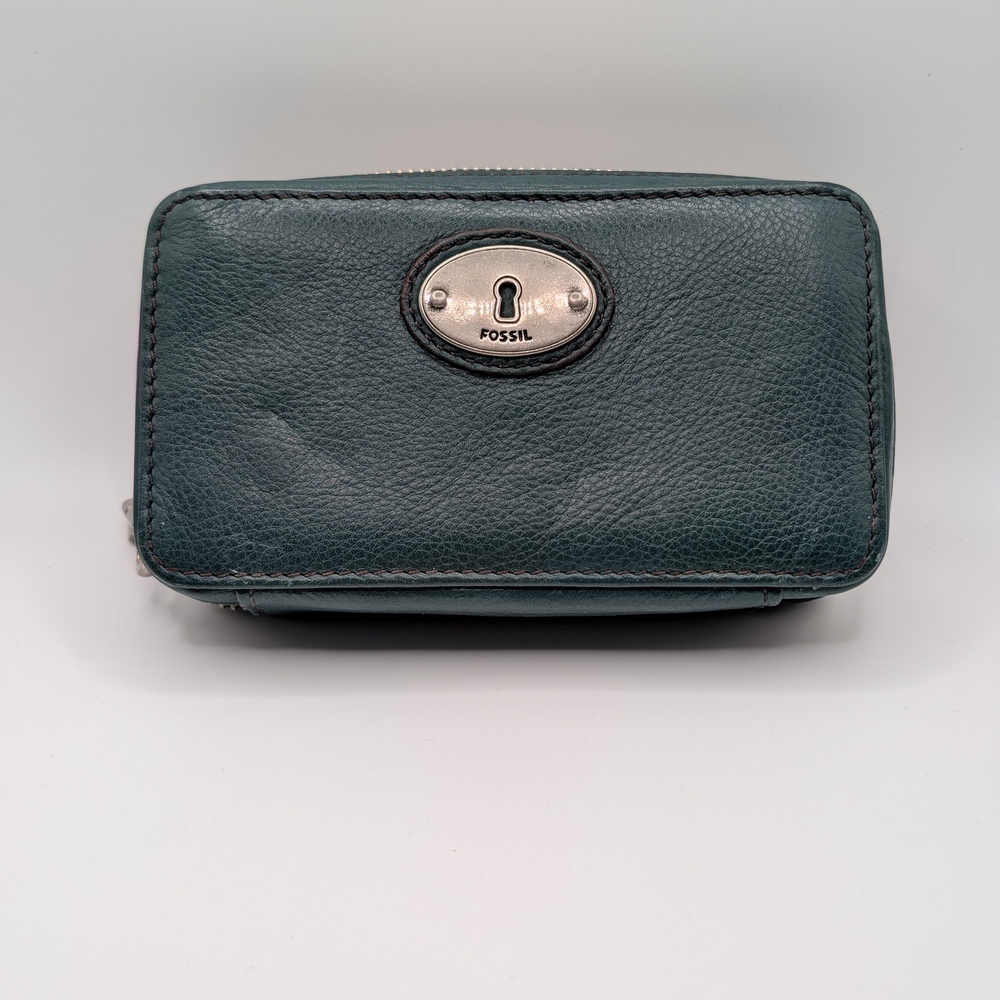 Fossil Green Leather Jewelry Organizer